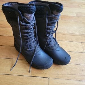 North Face black snow boots